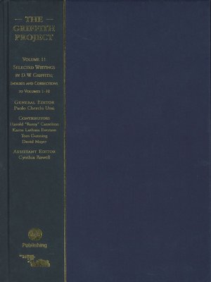cover image of The Griffith Project, Volume 11